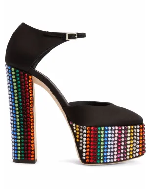 Giuseppe Zanotti ベベ Strass パンプス - ブラック - サムネイル1
