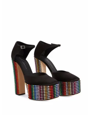 Giuseppe Zanotti ベベ Strass パンプス - ブラック - サムネイル2