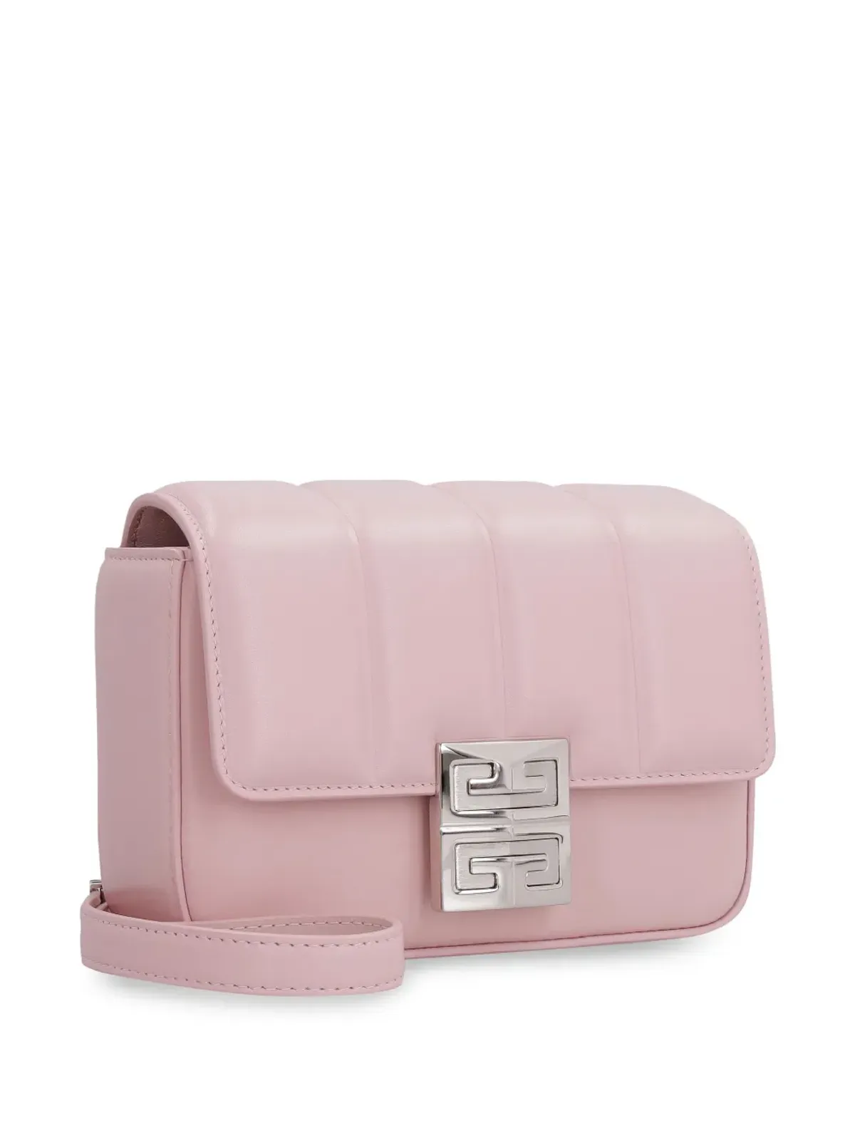 Givenchy ロゴプレート付きレザーサッチェルバッグ - ピンク - 画像3