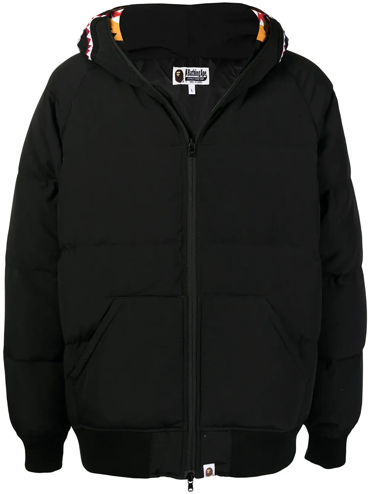 A BATHING APE® プリントフード付きダウンジャケット - 画像1