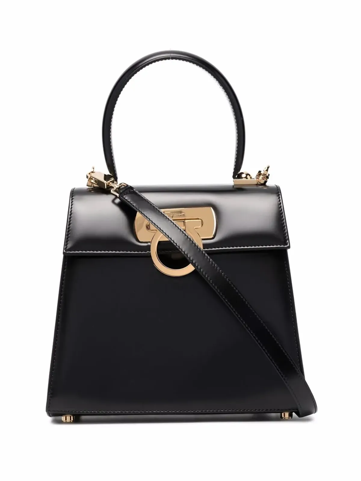 Ferragamo Gancini レザー トートバッグ - 画像1