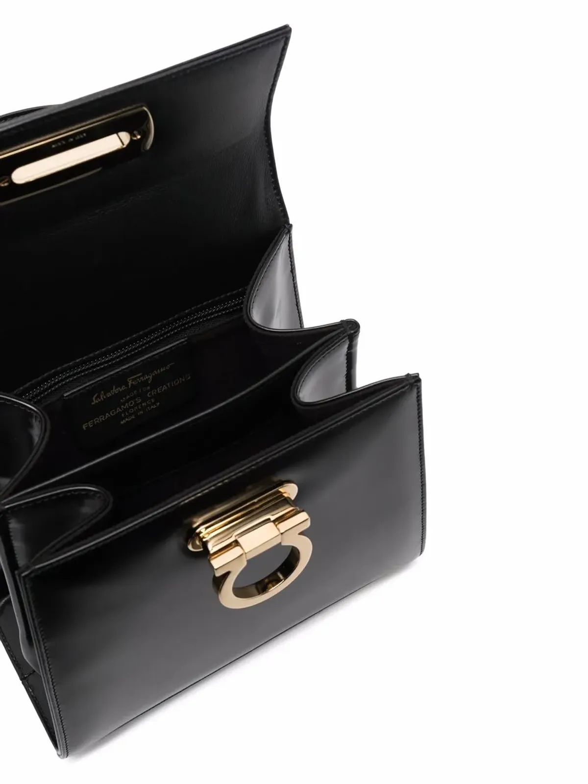 Ferragamo Gancini レザー トートバッグ - 画像5