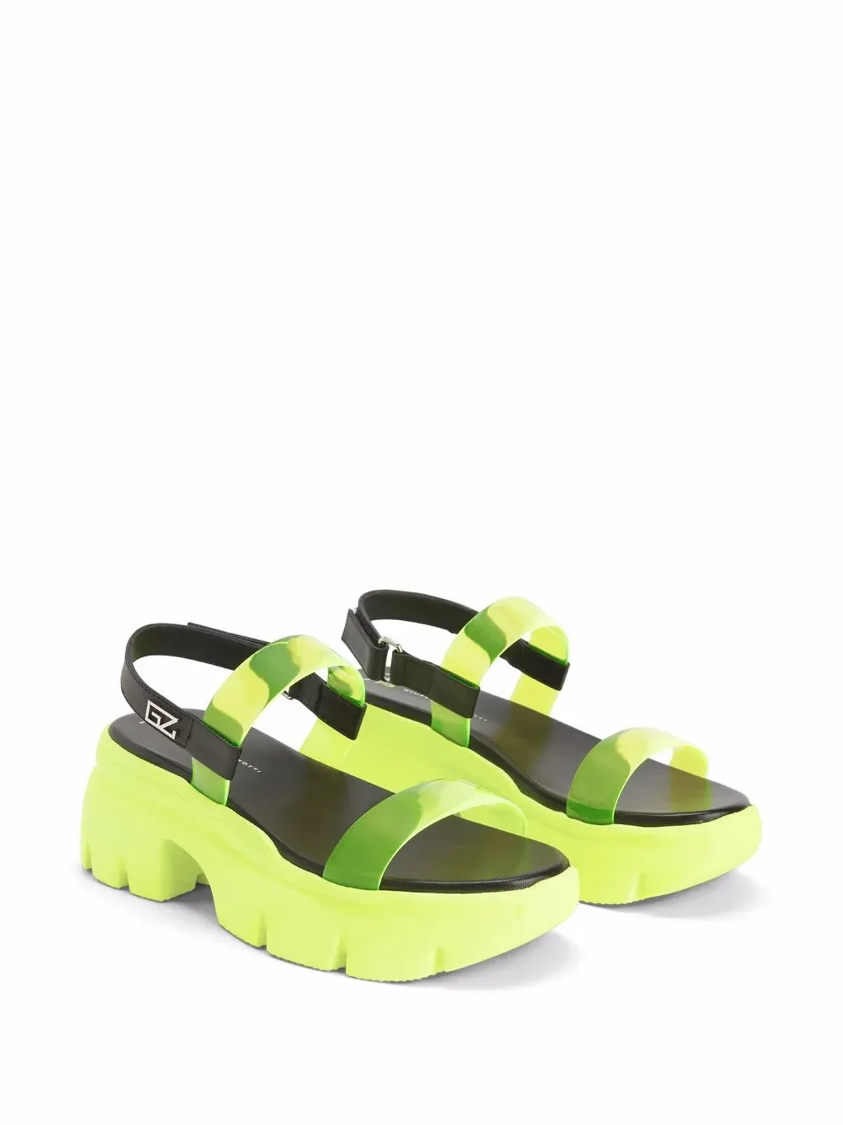 Giuseppe Zanotti アポカリプス チャンキーソール サンダル - イエロー - 画像2