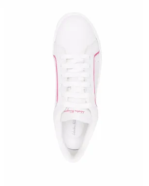 Ferragamo Manhattan Gancini-print sneakers - White - サムネイル4