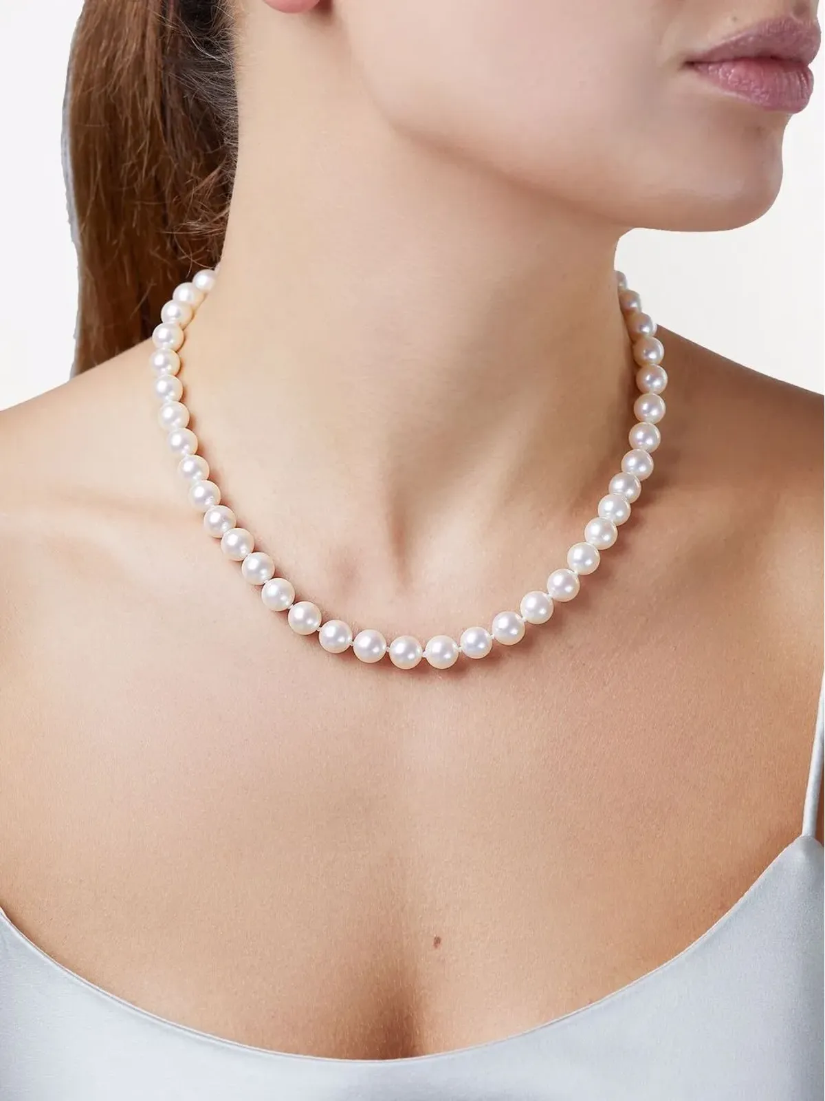 Yoko London 18kt イエローゴールド クラシック 8mm 淡水パール ネックレス - 画像2