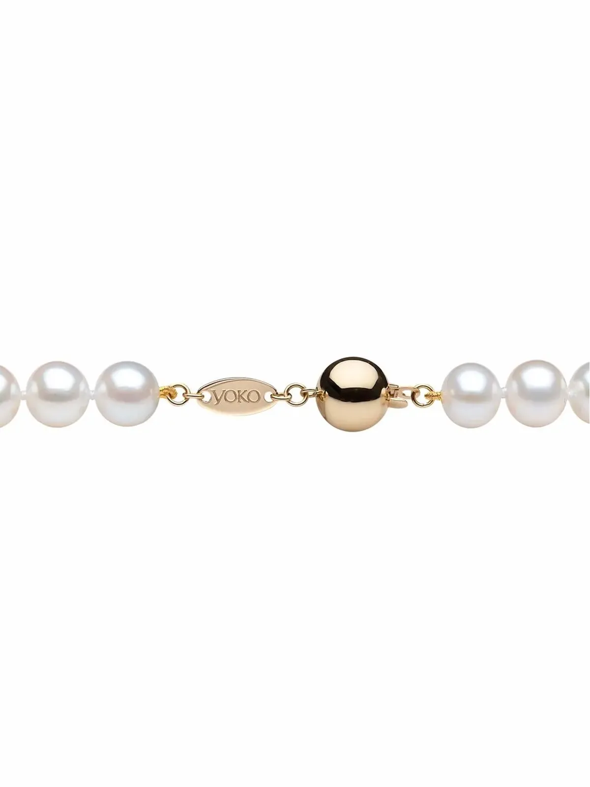 Yoko London 18kt イエローゴールド クラシック 8mm 淡水パール ネックレス - 画像3