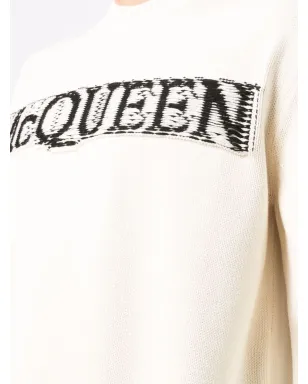 Alexander McQueen インターシャニット ロゴセーター - サムネイル5