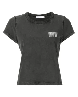 Alexander Wang アシッドウォッシュ ロゴTシャツ - サムネイル1