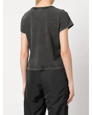 Alexander Wang アシッドウォッシュ ロゴTシャツ - サムネイル4