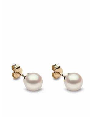 Yoko London 18金イエローゴールド淡水パールスタッドピアス - サムネイル1