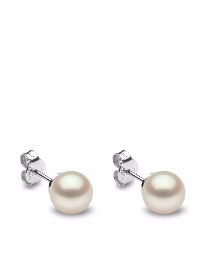 Yoko London Yoko London 18Kホワイトゴールド淡水パールスタッドイヤリングの商品画像