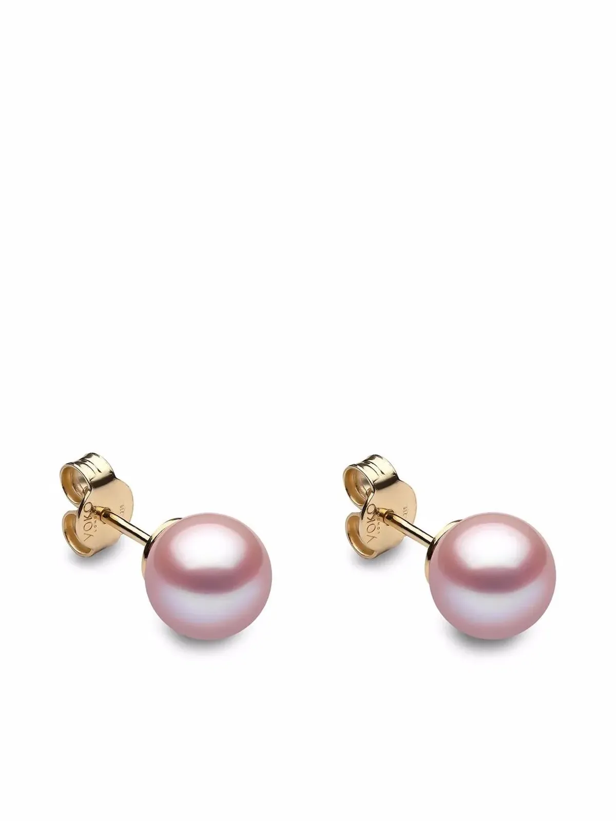 Yoko London 18K イエローゴールド淡水真珠スタッドイヤリング - 画像1
