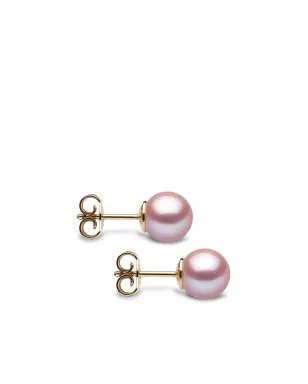 Yoko London 18K イエローゴールド淡水真珠スタッドイヤリング - サムネイル3
