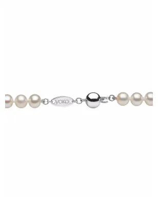 Yoko London 18Kホワイトゴールド クラシック 6mm 淡水パール ブレスレット - シルバー - サムネイル4