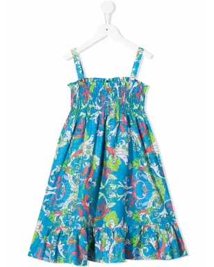 Versace Kids ペイズリープリント フレアドレス - サムネイル1