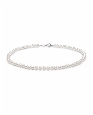 Yoko London 18Kホワイトゴールド クラシック 6mm 淡水真珠 ネックレス（シルバー） - サムネイル1