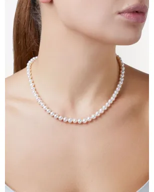 Yoko London 18Kホワイトゴールド クラシック 6mm 淡水真珠 ネックレス（シルバー） - サムネイル2