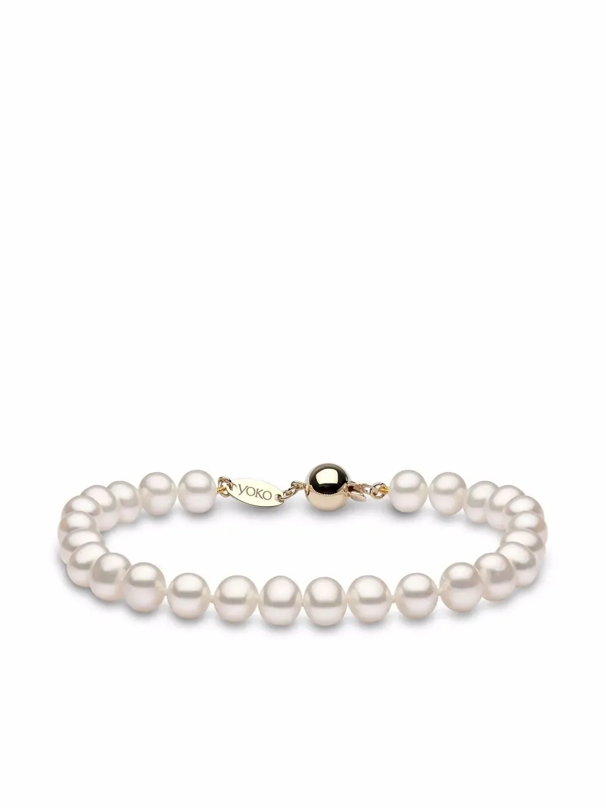 Yoko London 18金イエローゴールド クラシック淡水パール ブレスレット - 画像1