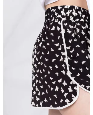 RED Valentino バタフライプリント シルクショーツ - サムネイル3
