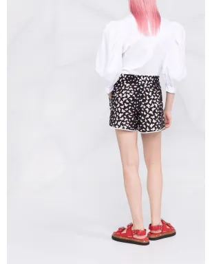 RED Valentino バタフライプリント シルクショーツ - サムネイル4