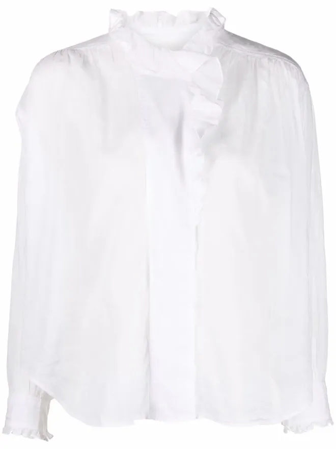 MARANT ÉTOILE MARANT ÉTOILE フリル付きハイネックブラウスの商品画像