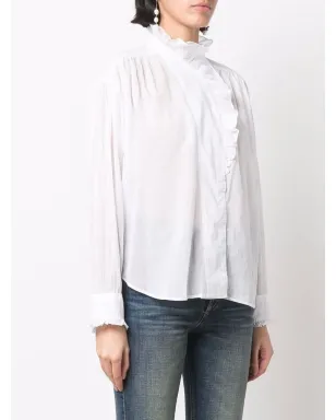 MARANT ÉTOILE フリル付きハイネックブラウス - サムネイル3