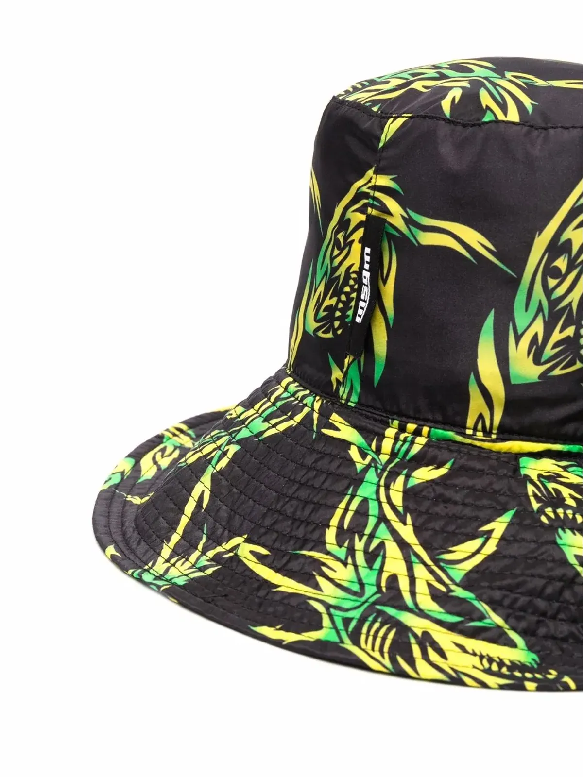 MSGM asbtract-print bucket hat - Black - 画像2
