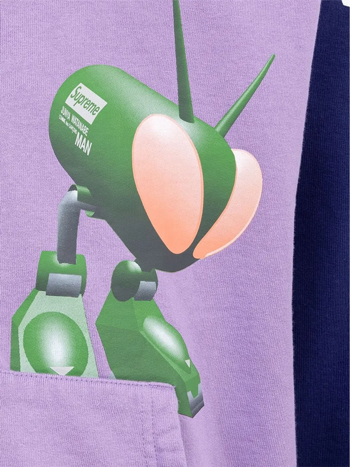 Supreme ジップアップフーディ パープル - 画像3