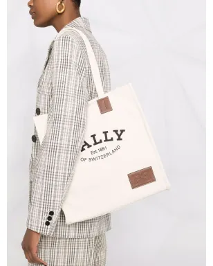 Bally Crystalia ロゴプリント トートバッグ - サムネイル3