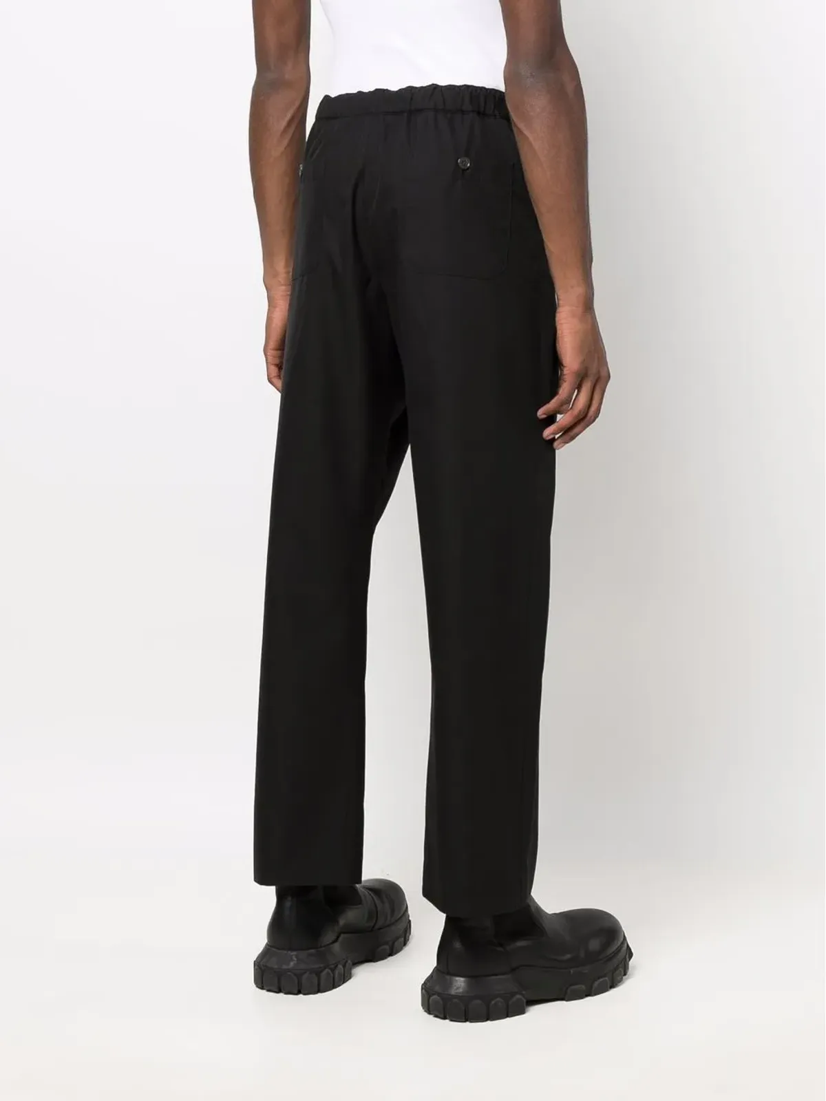 Alexander McQueen エラスティケーテッドウエストバンド ストレートパンツ - 画像4