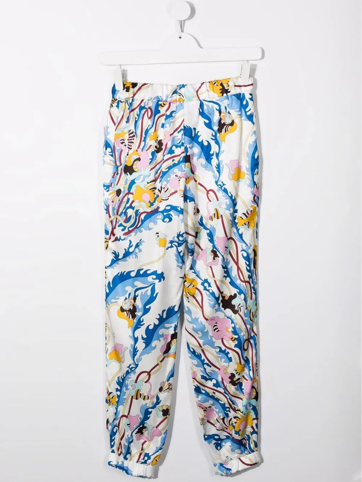 PUCCI Junior Ranuncoli-print wide-leg trousers - White - 画像2