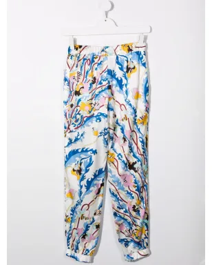 PUCCI Junior Ranuncoli-print wide-leg trousers - White - サムネイル2