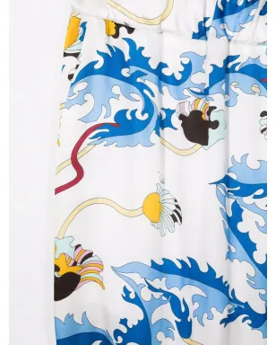 PUCCI Junior Ranuncoli-print wide-leg trousers - White - サムネイル3