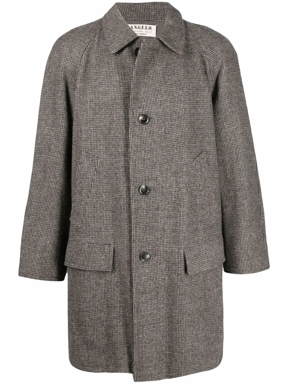 A.N.G.E.L.O. Vintage Cult 1990s mélange-effect single-breasted coat - Grey - 画像1
