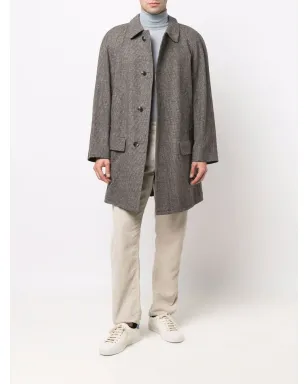 A.N.G.E.L.O. Vintage Cult 1990s mélange-effect single-breasted coat - Grey - サムネイル2