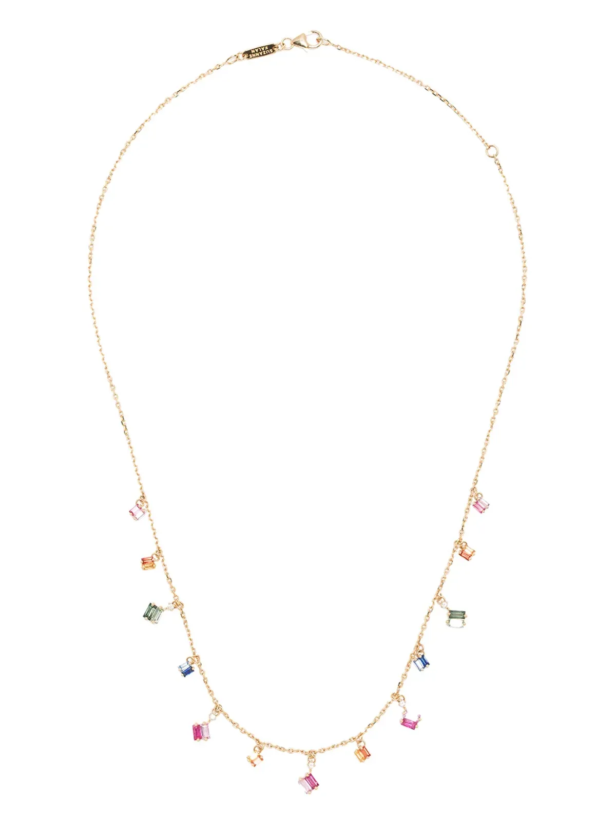Suzanne Kalan ローズゴールド18K ダングル ネックレス（サファイアとダイヤモンド） - 画像1