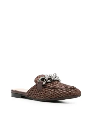 Casadei チェーンディテールのスリップオンミュール - サムネイル2