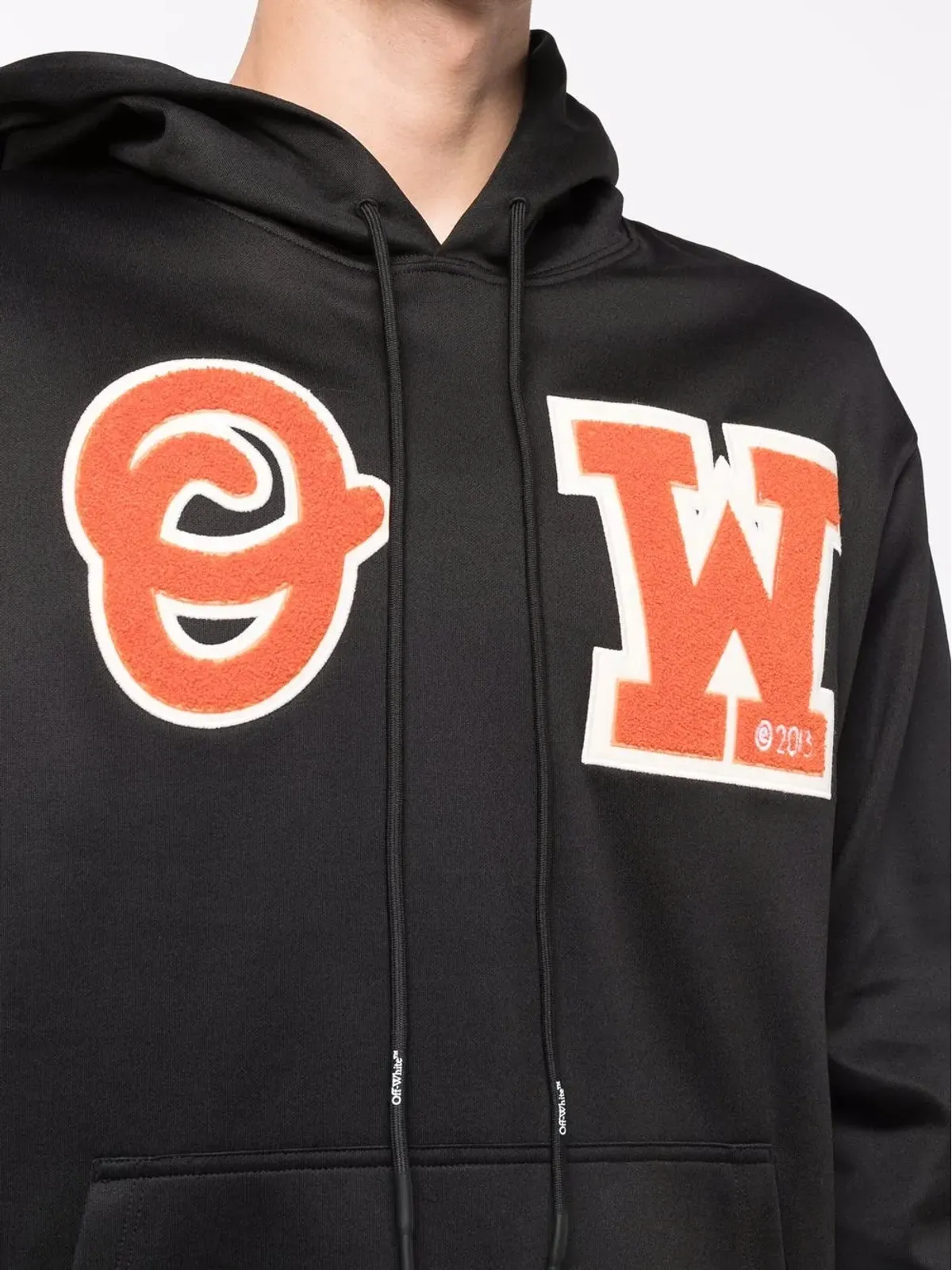 Off-White ロゴパッチ フーディー - 画像5