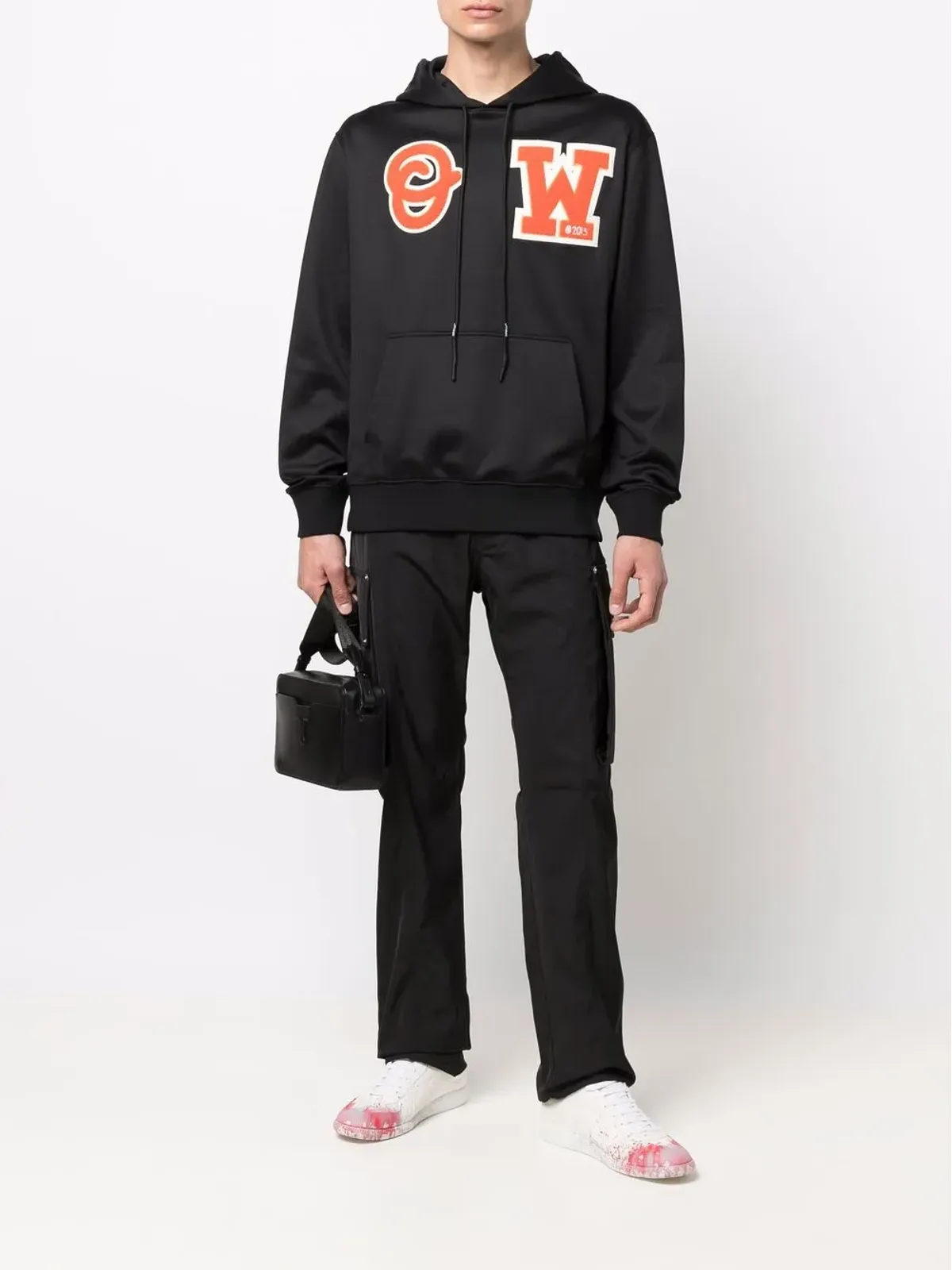 Off-White ロゴパッチ フーディー - 画像2