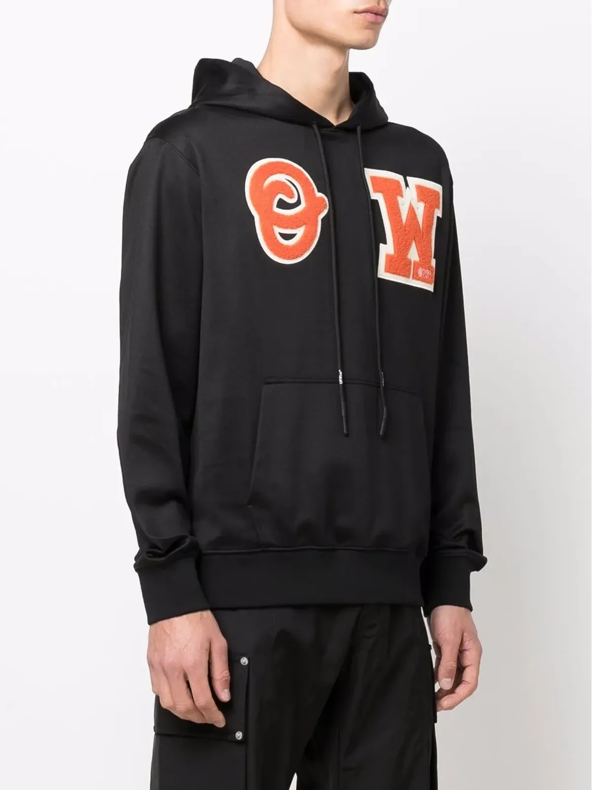 Off-White ロゴパッチ フーディー - 画像3