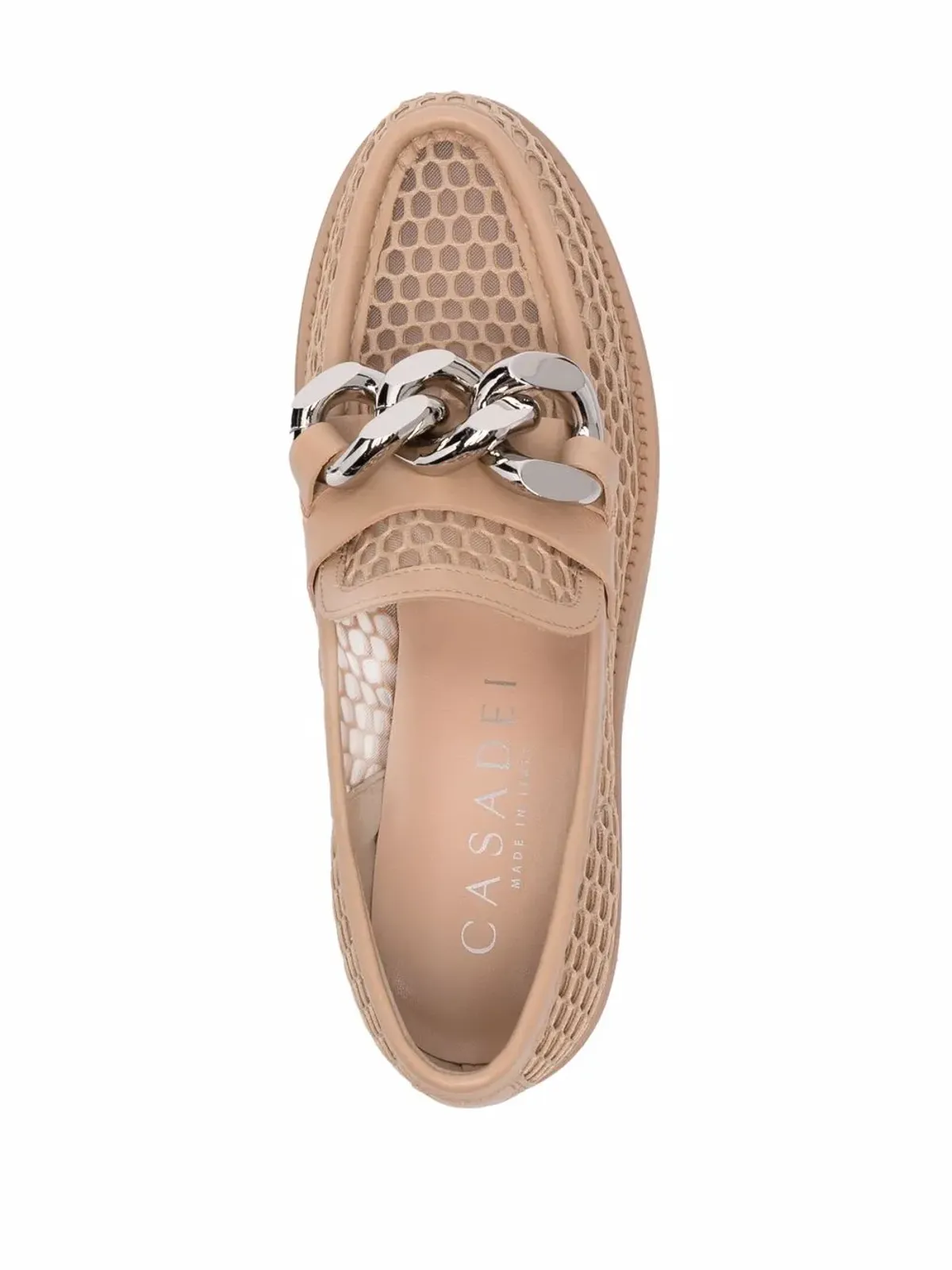 Casadei チェーン-トリムド プラットフォーム ローファー - 画像4