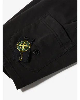 Stone Island Junior Compass-logo コットン トラックショーツ - サムネイル3