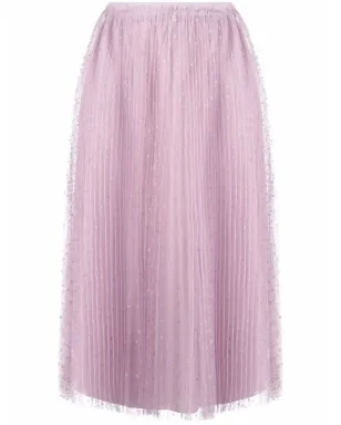 RED Valentino ポイントデ esprit プリーツチュールスカート - サムネイル1