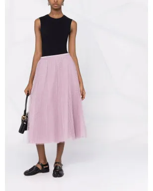 RED Valentino ポイントデ esprit プリーツチュールスカート - サムネイル2