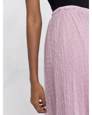 RED Valentino ポイントデ esprit プリーツチュールスカート - サムネイル3