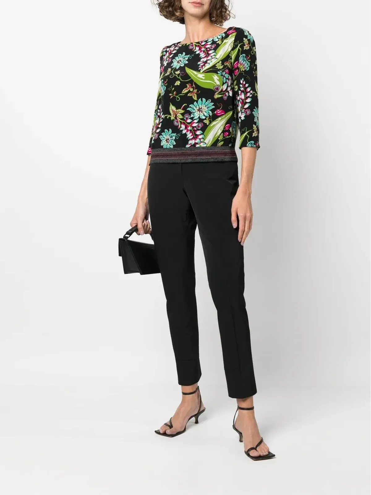 Prada Pre-Owned 花柄プリント シルクトップス - 画像2