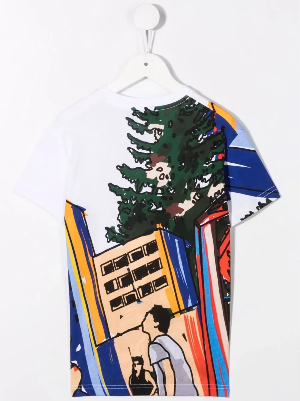 DSQUARED2 KIDS 胸元メープルリーフプリントTシャツ - 画像2