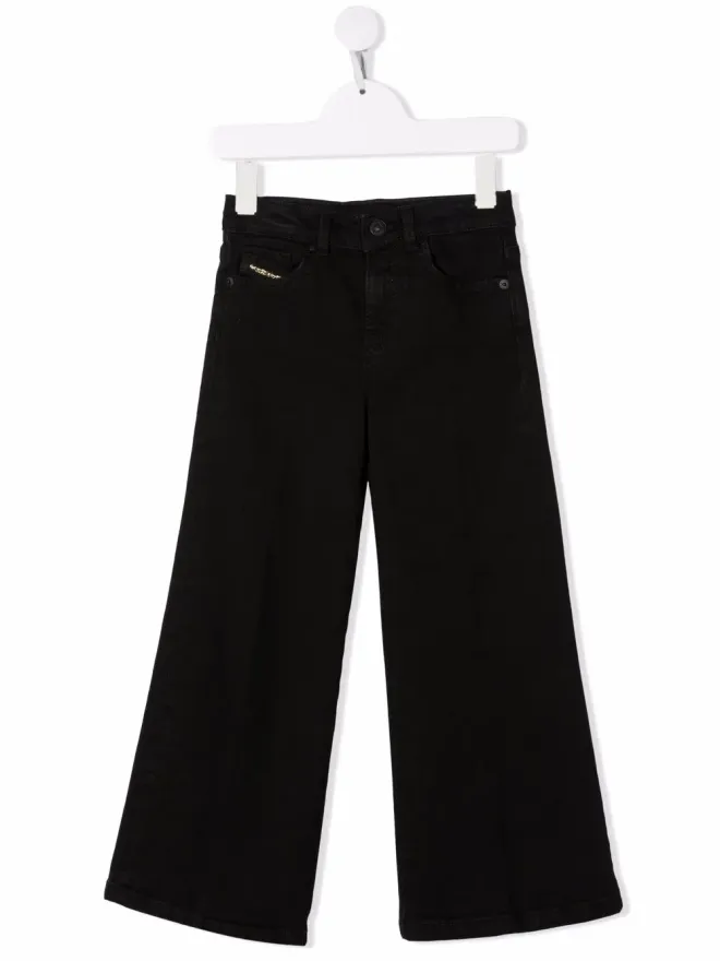 Diesel Kids Diesel Kids ロゴプリント ワイドレッグジーンズの商品画像