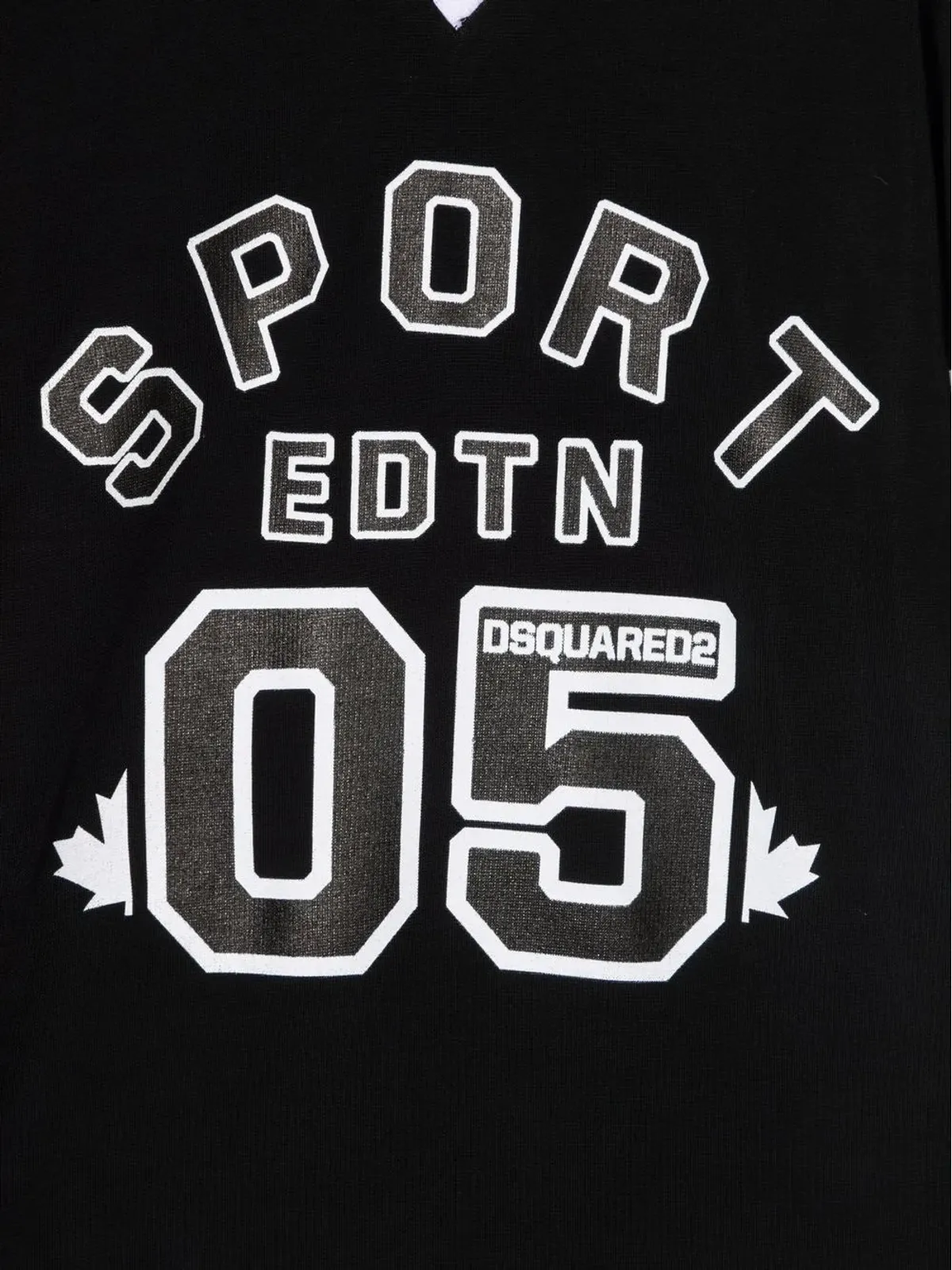 DSQUARED2 KIDS ロゴプリント レイヤードTシャツ ブラック - 画像3