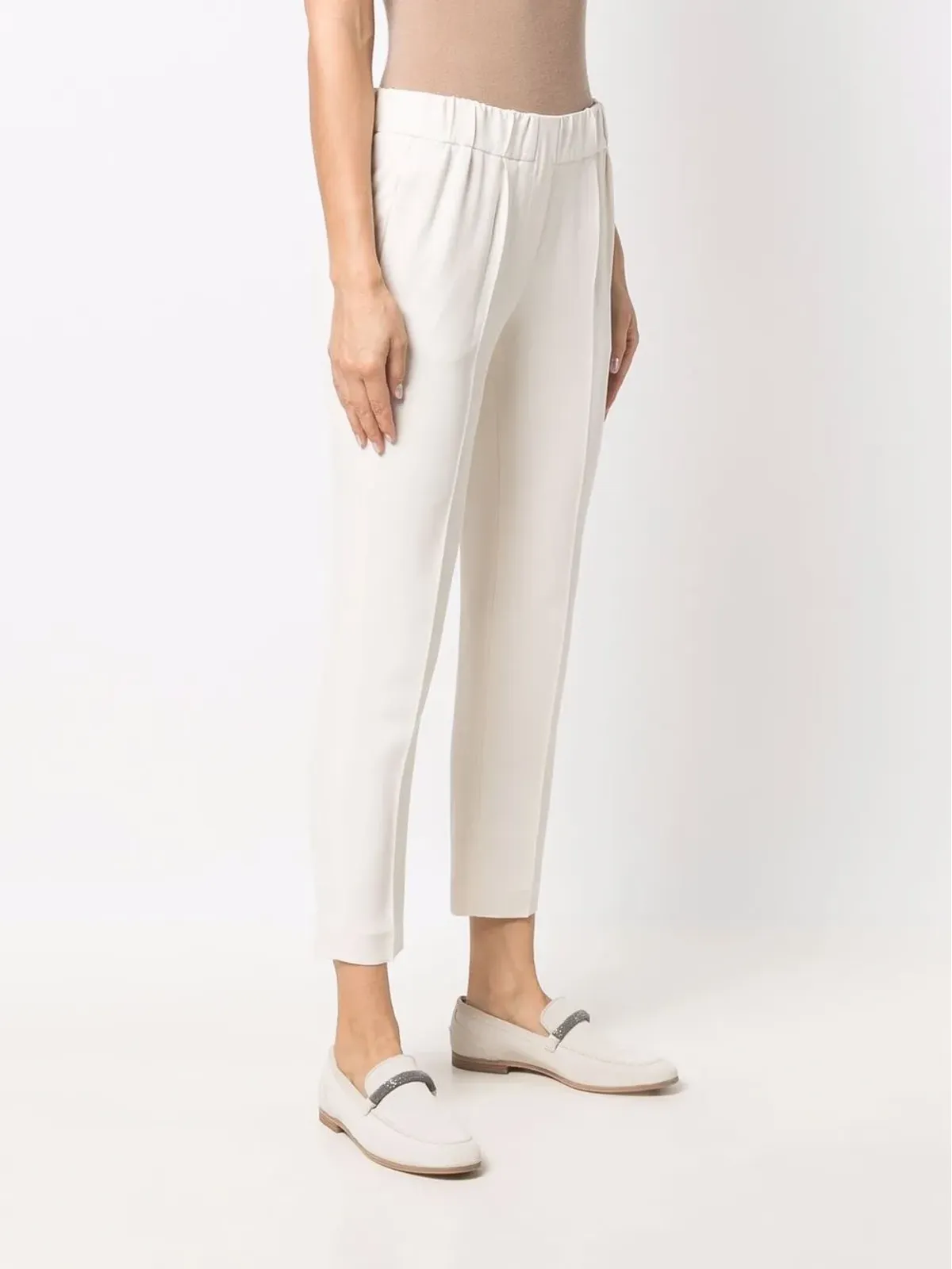Brunello Cucinelli クロップド・スリムフィットパンツ - 画像3